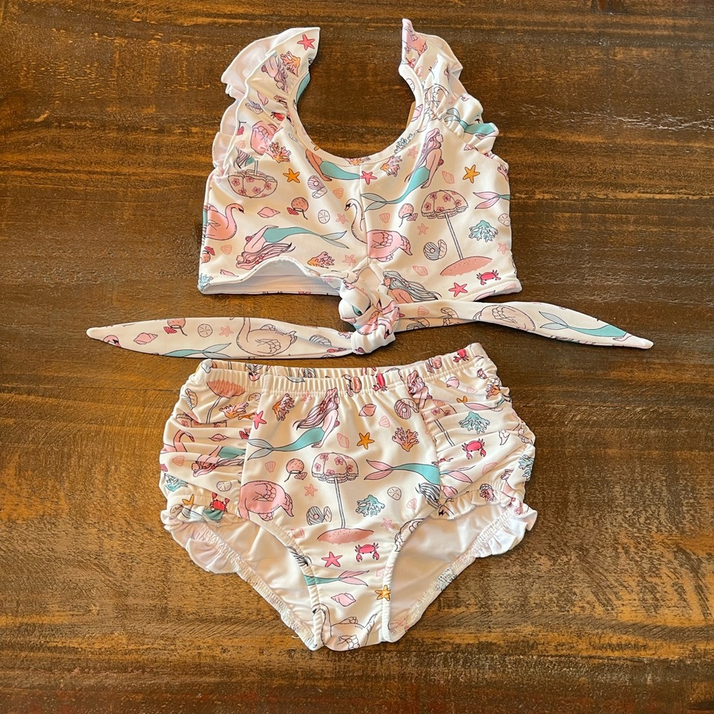 Cute Kids' Swim Set with Fun Print